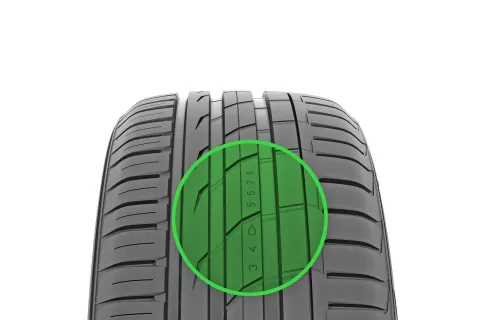 Številčne oznake za globino profila na pnevmatiki / Foto: 