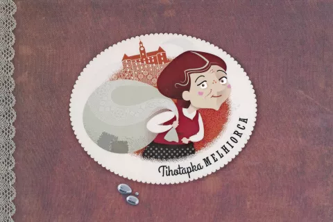 Tihotapka Melhiorca, besedilo Marija Terpin Mlinar, ilustracije Irena Gubanc, Mestni muzej, Idrija, 2020 / Foto: 