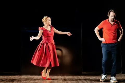 Gledališka mati in sin, Darja Reichman in Blaž Setnikar / Foto: Nada Žgank / Foto: 