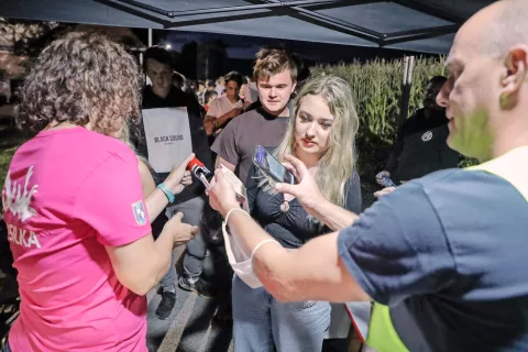 Tudi pogoj PCT je bil »vstopnica« na veselico. / Foto: Tina Dokl / Foto: 