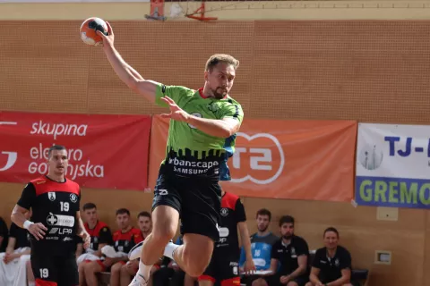 Darko Cingesar, kapetan RD Urbanscape Loka, je bil na Memorialu Jožeta Šilca najboljši igralec na tekmi za 3. mesto. / Foto: Lin Gombač