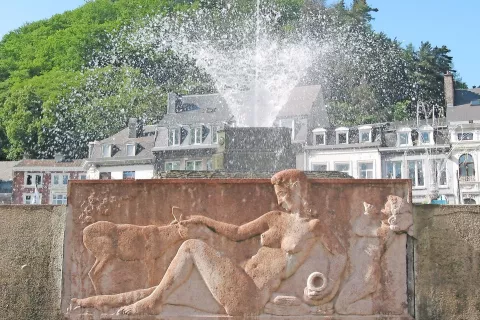 Fontana v belgijskem mestu Spa, po katerem so dobili svoj splošni naziv vsi kopališki in zdraviliški kraji po svetu. /Foto: Wikipedija / Foto: 