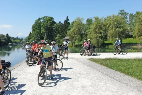 Na Špici, kjer se Ljubljanica razcepi na dva dela / Foto: 