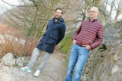 Andrej Podbevšek in Aleš Jaklič	 / Foto: 