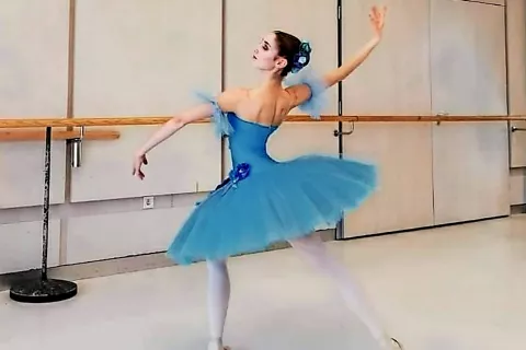 Nika Ferjan je v letošnjem šolskem letu začela izobraževanje na baletni šoli v Hamburgu. / Foto: Flavija Žagar / Foto: 