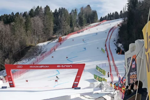 Vitranška strmina bo konec tedna znova gostila najboljše alpske smučarje na svetu. / Foto: Gorazd Kavčič / Foto: 