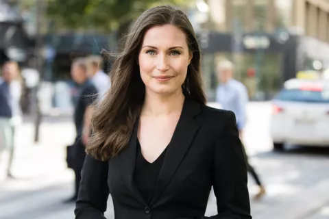 Finska političarka Sanna Marin. Ko je decembra 2019 postala predsednica vlade, je bila s 34 leti najmlajša premierka na svetu. / Foto: Wikipedija