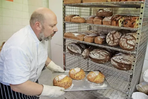 Miro Rismondo je lani junija odprl Deželo kruha. / Foto: Gorazd Kavčič / Foto: 