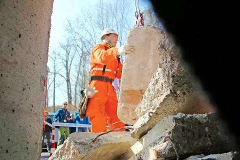 Predvidoma julija bo v Sloveniji potekala mednarodna vaja civilne zaščite na temo potresa SIQUAKE2020. / Foto: arhiv GG / Foto: 