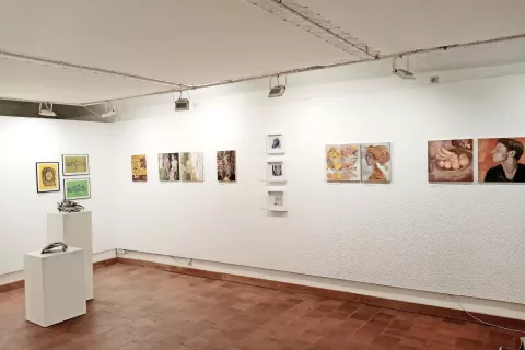 Praznični pogled v Malo galerijo članov Likovnega društva Kranj / Foto: 