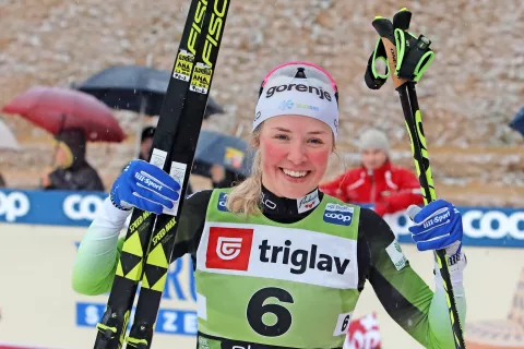 Anamarija Lampič, članica TSK Triglav Kranj, je zasluženo osvojila naslov najboljše slovenske športnice. / Foto: Gorazd Kavčič / Foto: 