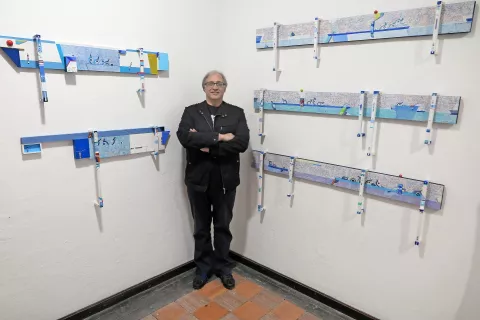 Klavdij Tutta je v svoji likovni govorici zavezan Mediteranu. / Foto: 