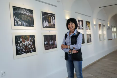 Cristina Garzone razstava fotografij Koptski misticizengalerija kranjske hiše Kranj / Foto: Tina Dokl