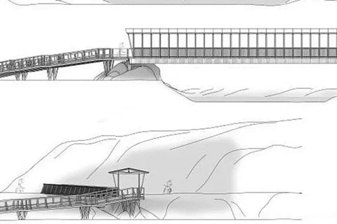 Po načrtih arhitektov naj bi novi kolesarski most odslikaval tipično arhitekturno dediščino naših krajev. / Foto: 