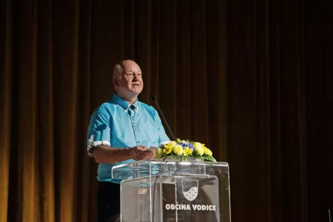 O zborniku je spregovoril urednik Rado Čuk. / Foto: 