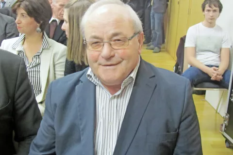 Nužej Tolmajer z Radiš na Koroškem, prejemnik letošnje Peterlinove nagrade / Foto: 