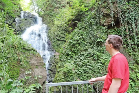Slap Šum v Zgornji Besnici je največji potoški slap v Sloveniji. / Foto: 