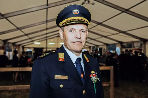 Direktor Gasilsko reševalne službe Kranj Tomaž Vilfan. / Foto: Primož Pičulin / Foto: 