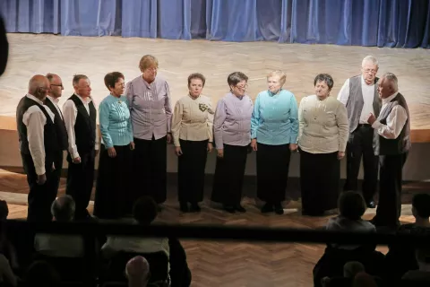 Ljudski pevci Hiše čez cesto / Foto: Tina Dokl / Foto: 