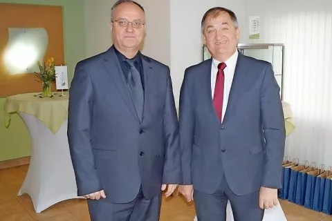 Prokurist Ivan Hribar (desno) in direktor Term Snovik Predrag Canjko / Foto: 