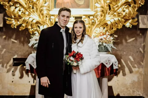 Pred Marijinim oltarjem v Baziliki Marije Pomagaj na Brezjah / Foto: osebni arhiv (Rok Mlinar) / Foto: 