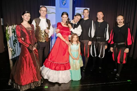 Glavni igralci operete Hmeljska princesa / Foto: Primož Pičulin / Foto: 