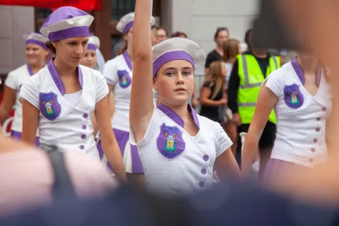 Dnevi narodnih no&scaron; in oblačilne dedi&scaron;čine, odprtje festivala / Foto: Ale&scaron; Senožetnik