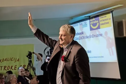 Aleš Primc, koalicija Za otroke gre! / Foto: Primož Pičulin