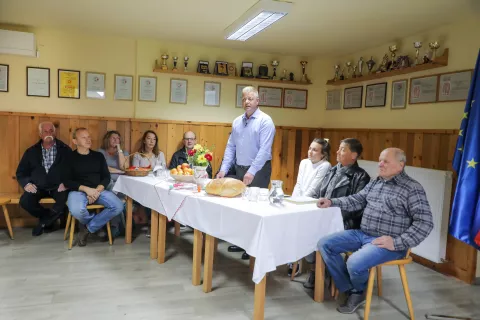 Peter Torkar predstavitev kandidature za župana ibčina Gorje / Foto: Tina Dokl