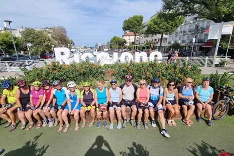 Naša prva skupina v mestu Riccione, kjer smo bili nastanjeni  / Foto: Grega Flajnik