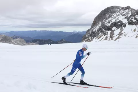 trening tek na smučeh ledenik Dachstein Avstrija vaš razgled 22 86 / Foto: Gorazd Kavčič