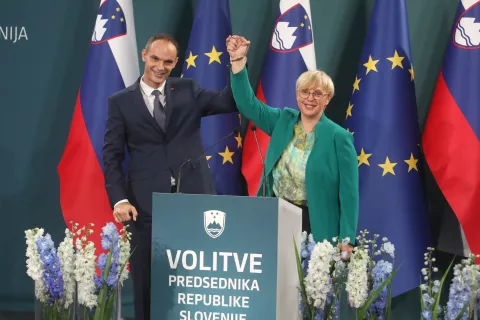 predsedniške volitve 2022 medijsko središče GR gospodarsko središče Ljubljana / Foto: Gorazd Kavčič